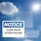 Signmission Close Valve After Fueling, 7 in W x Rectangle, Vinyl Decal OS-2PACK-NS-D-57-L-10670 - alternate 4